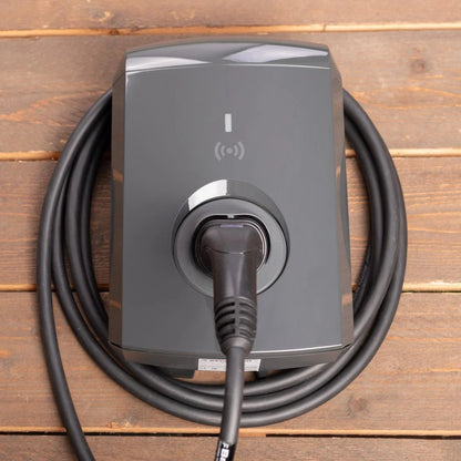 Alfen Eve Single S-line | 11 kW Laadstation | Socket of Vaste Kabel | Wit - BlackCharge Vaste kabel / Antracietgrijs / Excl. Kabel