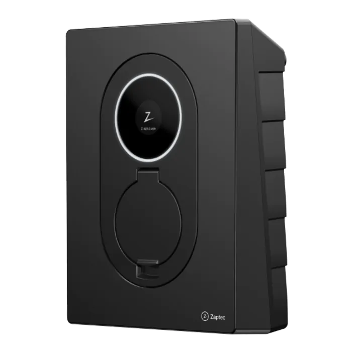 “Zaptec Go 2 laadpaal bundel Asphalt Black met Tibber Pulse”